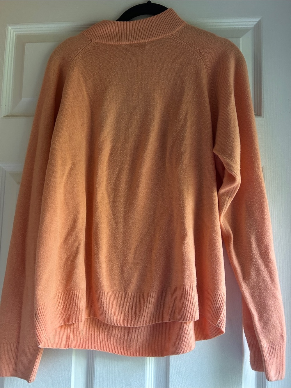 Studio Works Peach Crewneck Sweater - Soft Lightweight Knit